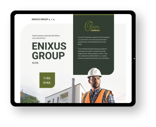 Webové stránky pro Enixus Group s.r.o.