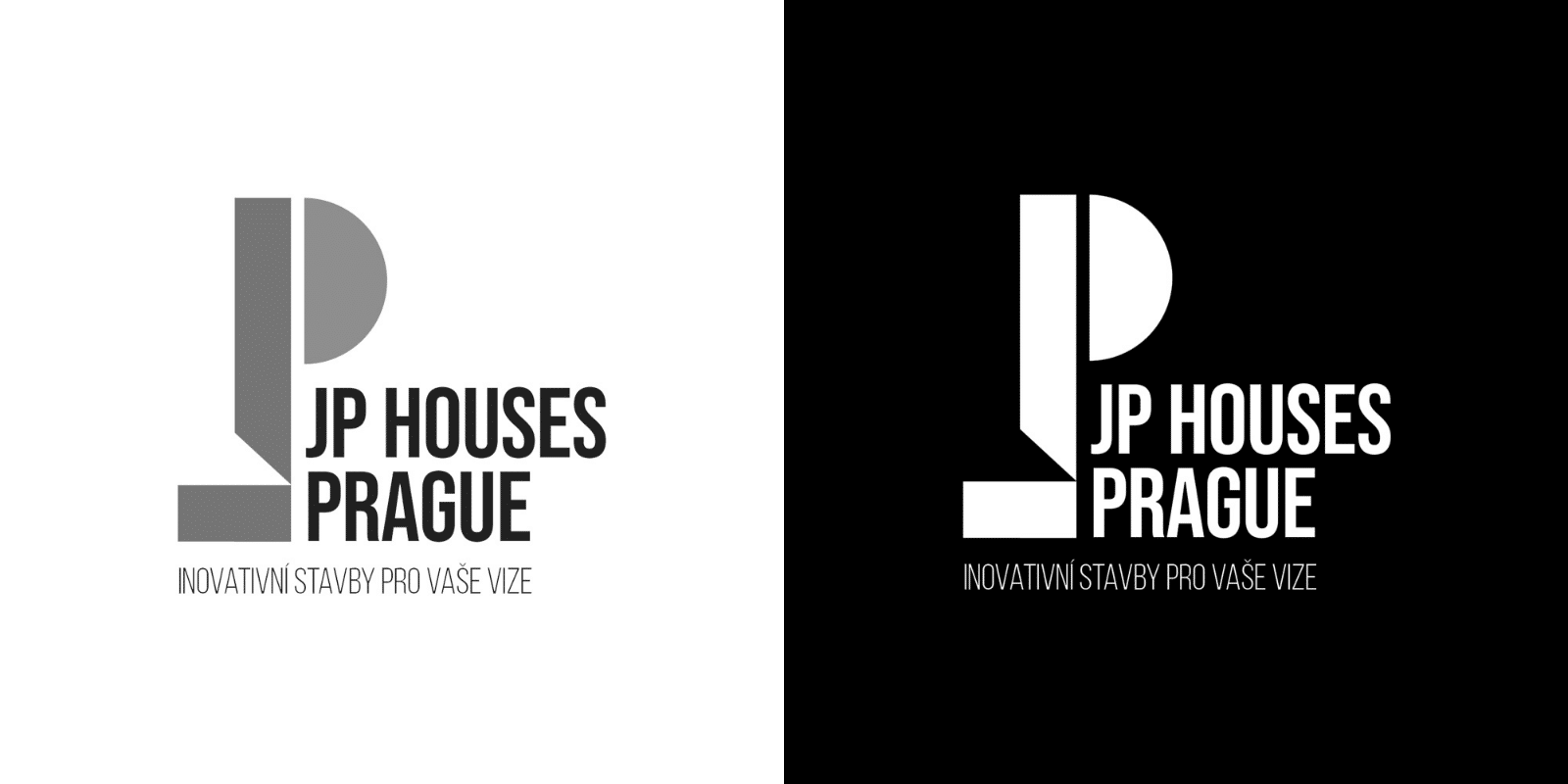 Logo pro developerskou firmu JP houses prague od Zest Brand Tábor
